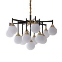 Loft Industry Modern - Finland Black Down Chandelier